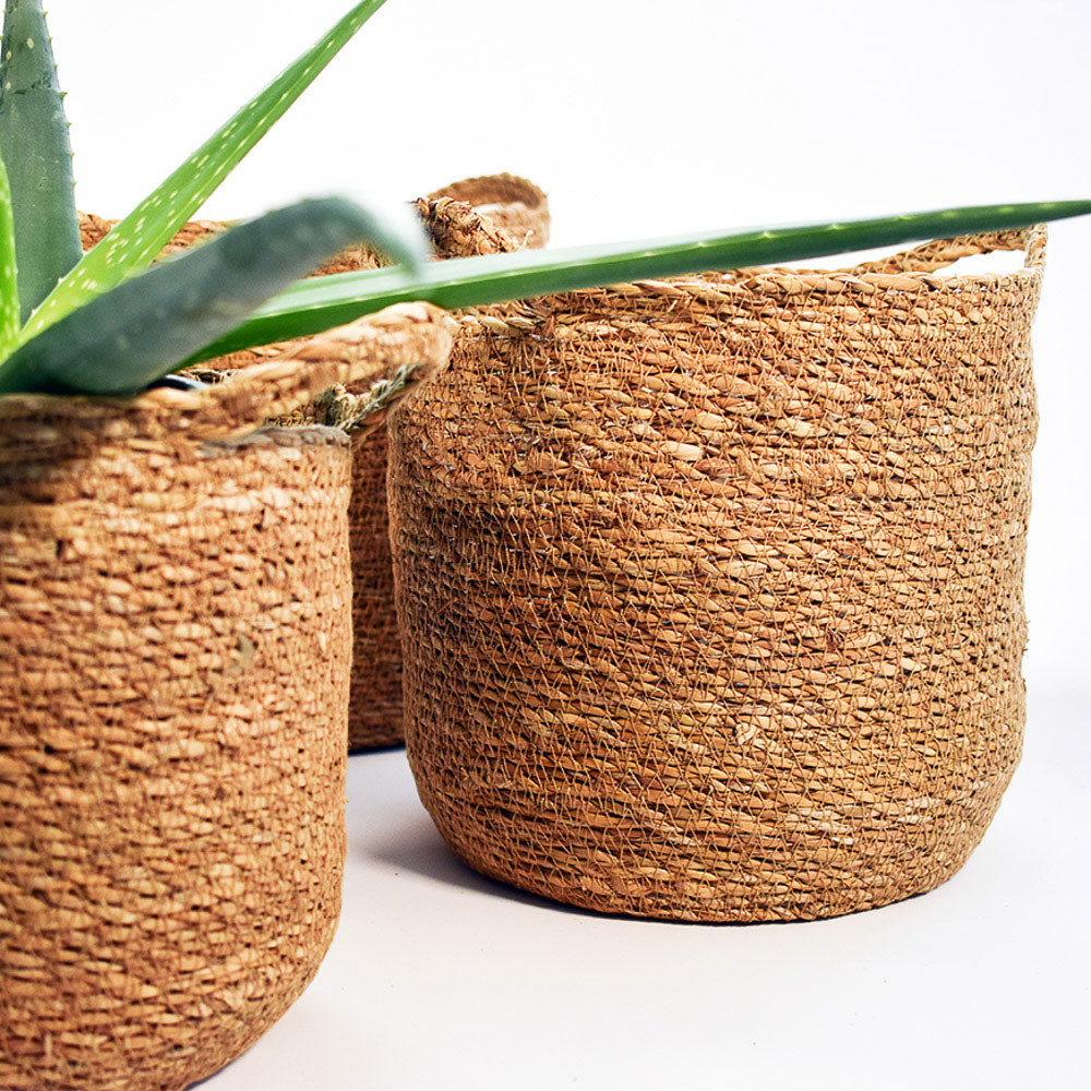 Seegraskorb, als Blumen- oder Aufbewahrungskorb in 3 Größen