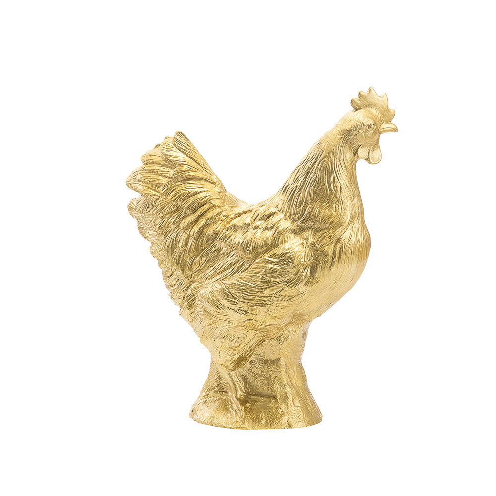 Huhn von Ottmar Hörl, Gold